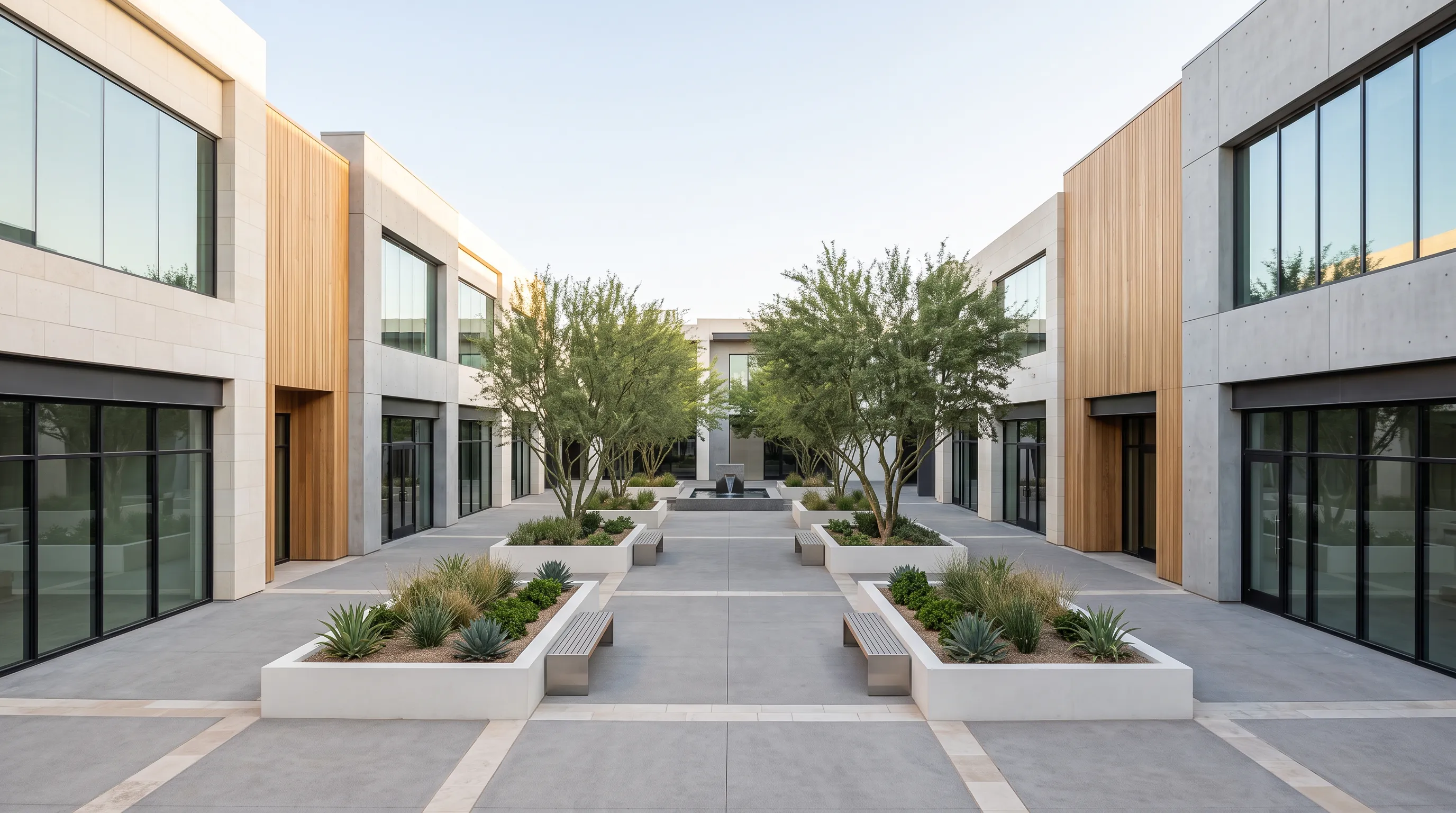 Commercial plaza architecture